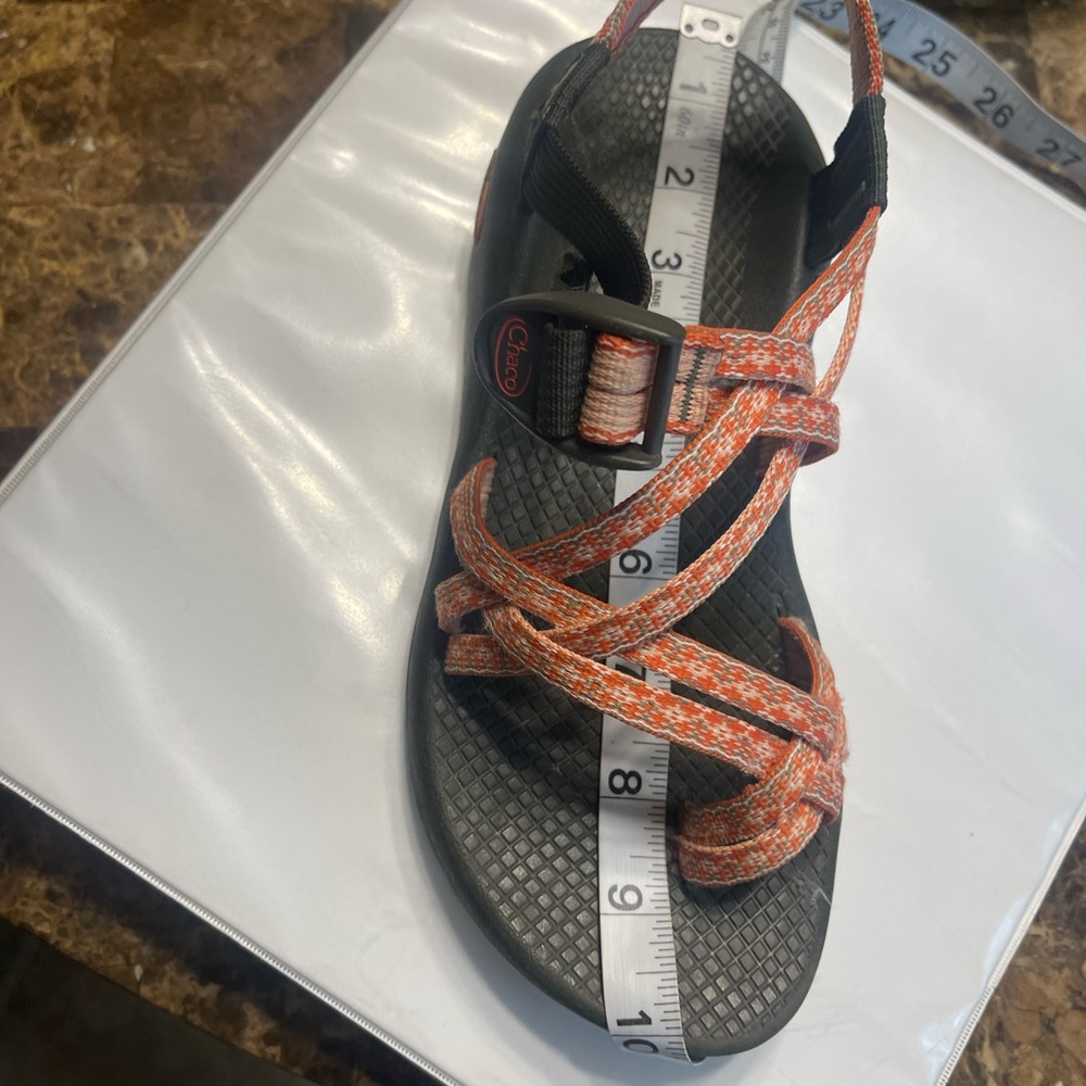 Chaco" Sandals Size-W7 Orange -Good Condition - Picture 12 of 12